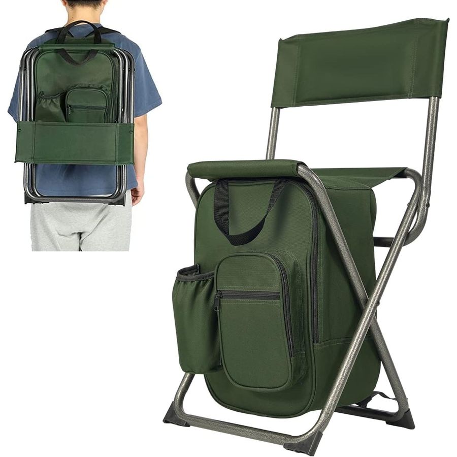Hunting And Fishing Outdoor Chairs - Backpack Cooler Chair Fishing Chairs with