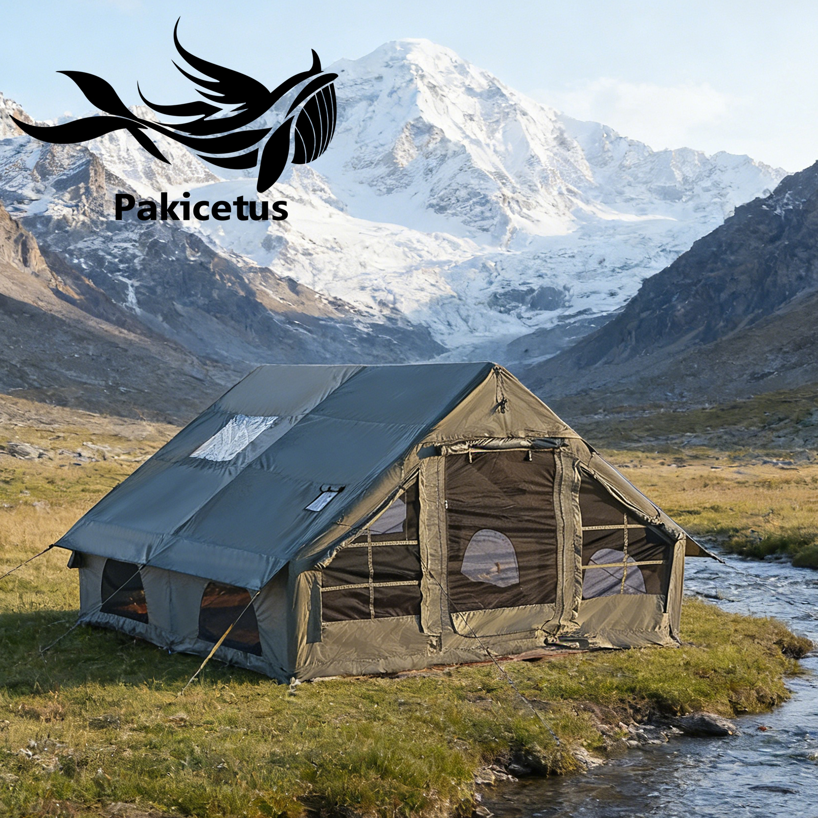 Outdoor Hunting House - PAKICETUS Upgraded Inflatable Tent, Hunting Visualization