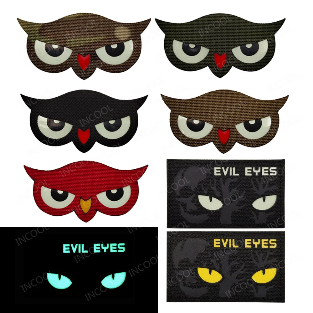 Cat Eyes Glow In Dark Patches  - Hunting Blind Fabric avaliação e preço