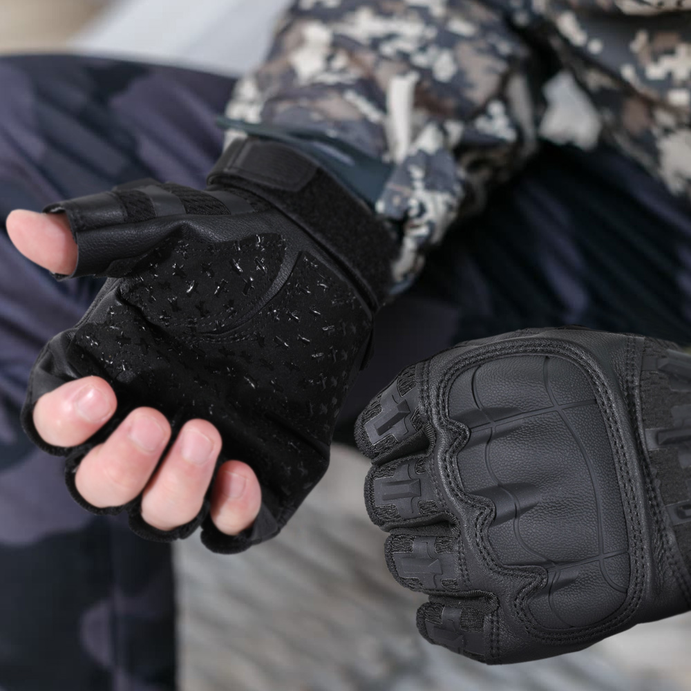 Men Tactical Half Finger Glove - Outdoor Hunting Gloves avaliação e preço