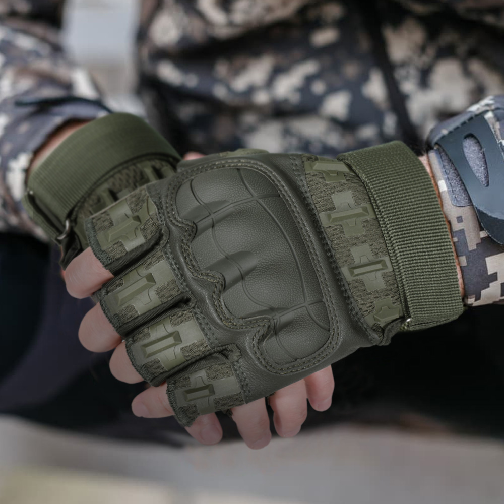Men Tactical Half Finger Glove - Outdoor Hunting Gloves avaliação e preço