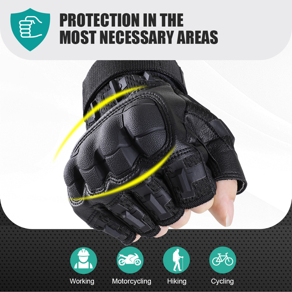Men Tactical Half Finger Glove - Outdoor Hunting Gloves avaliação e preço