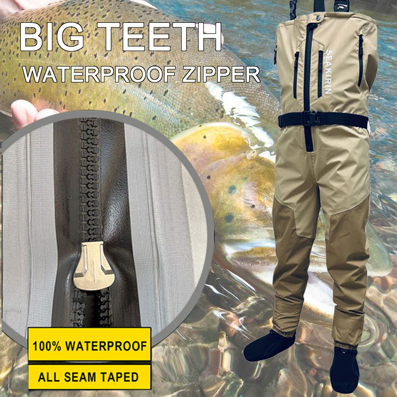 Zip-front Breathable Stout Che - Fishing Waders Breathable avaliação e preço