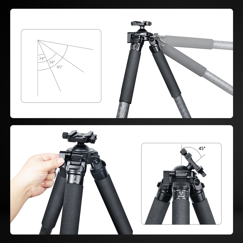 VICELK MK363 CarbonFiber Tripo - Outdoor Hunting Photography avaliação e preço