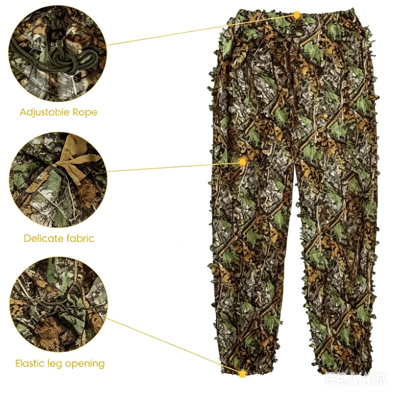3D  Leafy Bionic Camouflage Hu - Outdoor Hunting Photography avaliação e preço