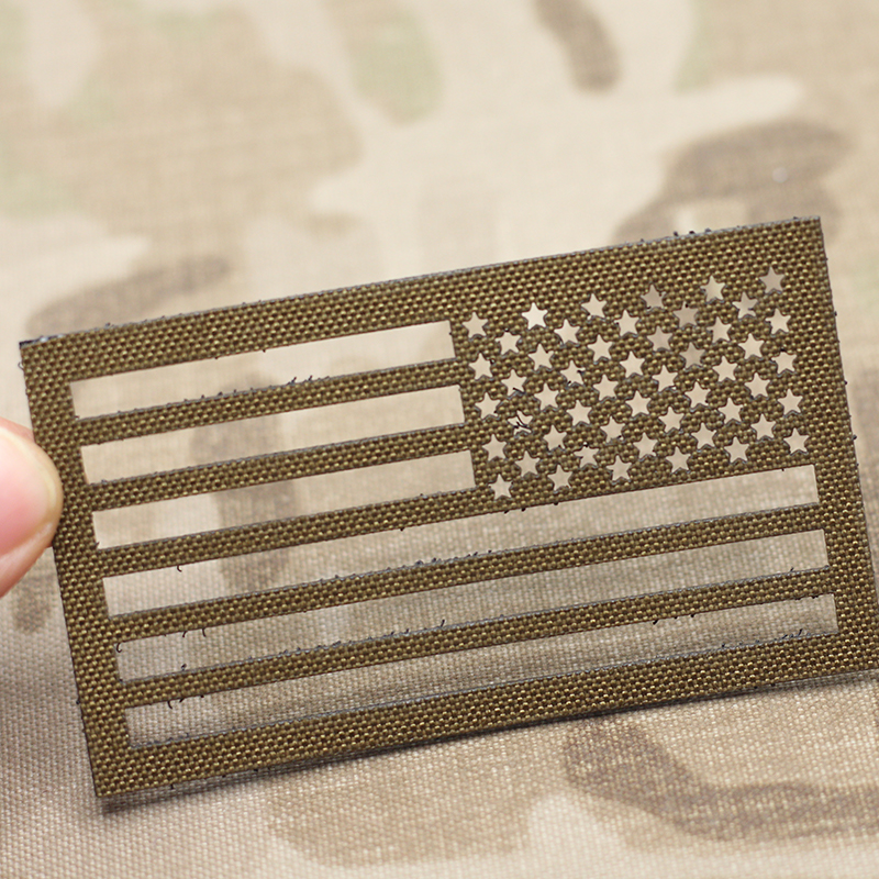 US Flag Laser Cutting Patch In - Hunting Blind Fabric avaliação e preço