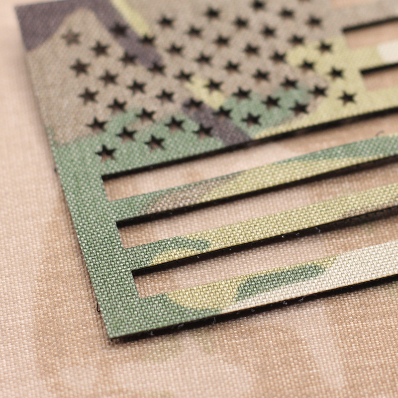 US Flag Laser Cutting Patch In - Hunting Blind Fabric avaliação e preço