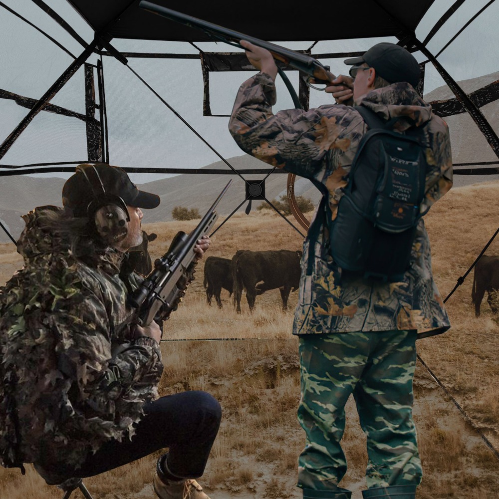 360° One-Way See-Through Hunti - Hunting Blind Fabric avaliação e preço