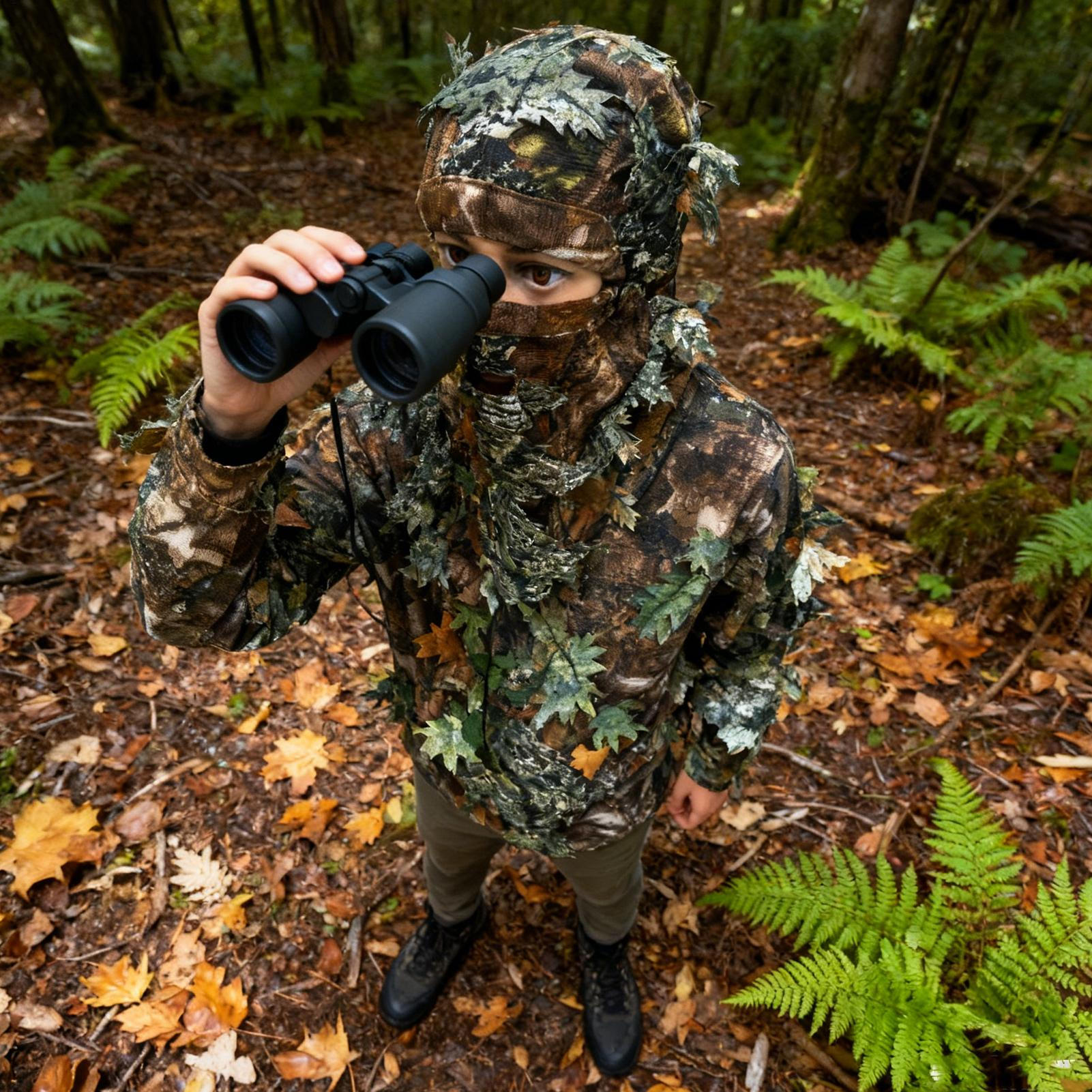 3D Leafy Ghillie Hat Full Face - Outdoor Hunting Photography avaliação e preço