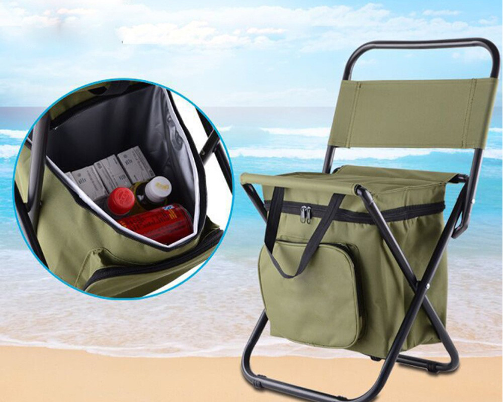 2 in 1 Folding Fishing Chair B - Hunting And Fishing Outdoor Chairs avaliação e preço