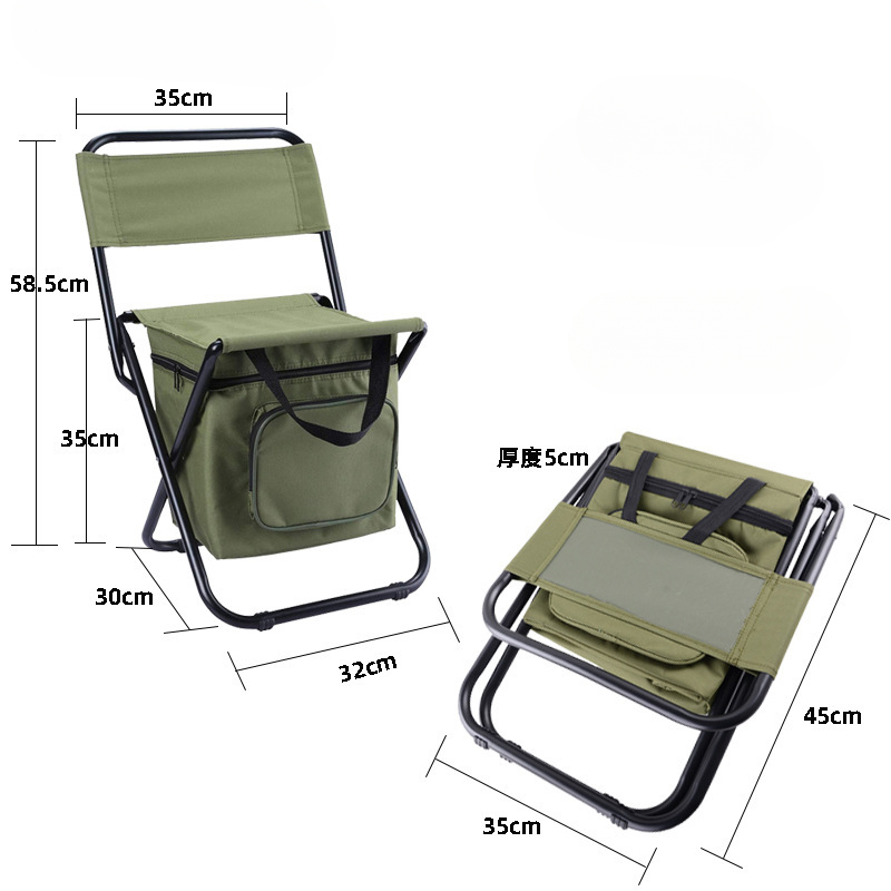 2 in 1 Folding Fishing Chair B - Hunting And Fishing Outdoor Chairs avaliação e preço