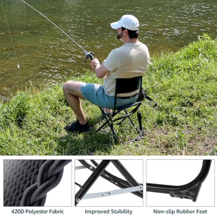 Portable Fishing Chairs Outdoo - Hunting And Fishing Outdoor Chairs avaliação e preço