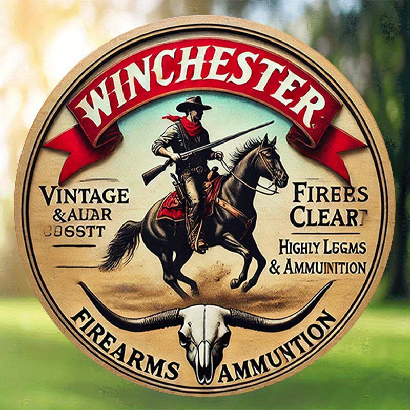Winchester vintage round metal - Outdoor Hunting Events avaliação e preço