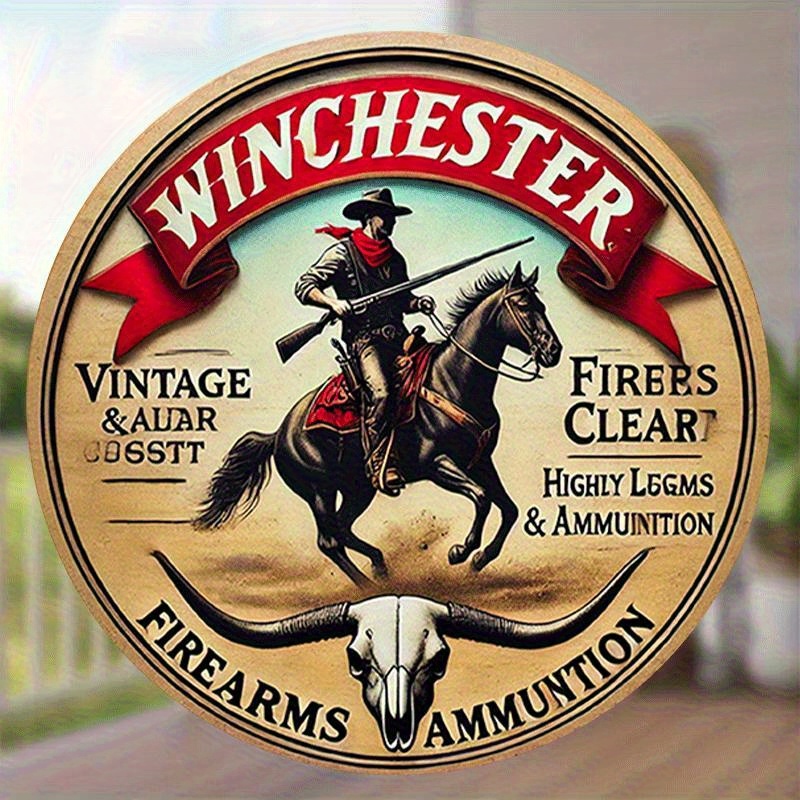 Winchester vintage round metal - Outdoor Hunting Events avaliação e preço