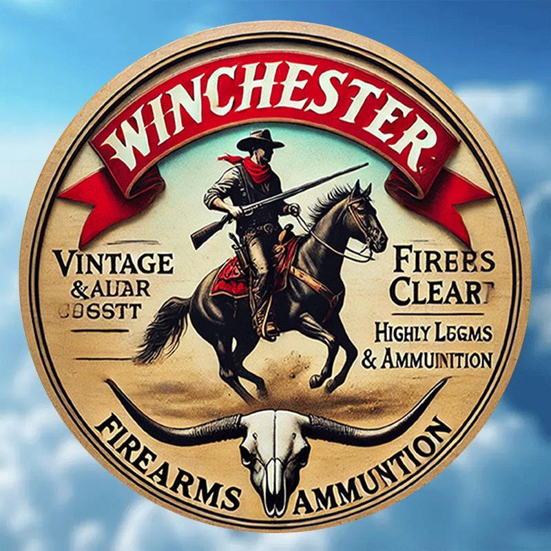 Winchester vintage round metal - Outdoor Hunting Events avaliação e preço