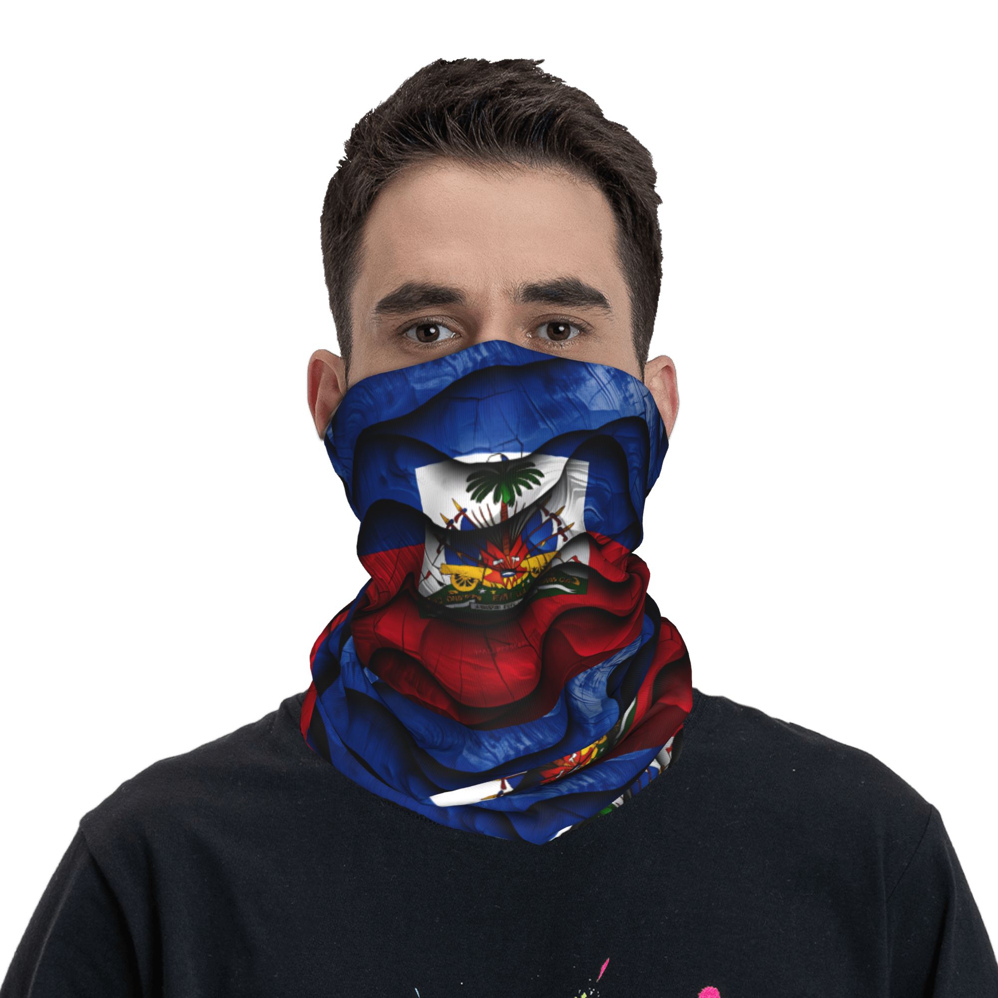 Haiti Flag Balaclava  Hunting  - Hunting Fishing Outdoor avaliação e preço
