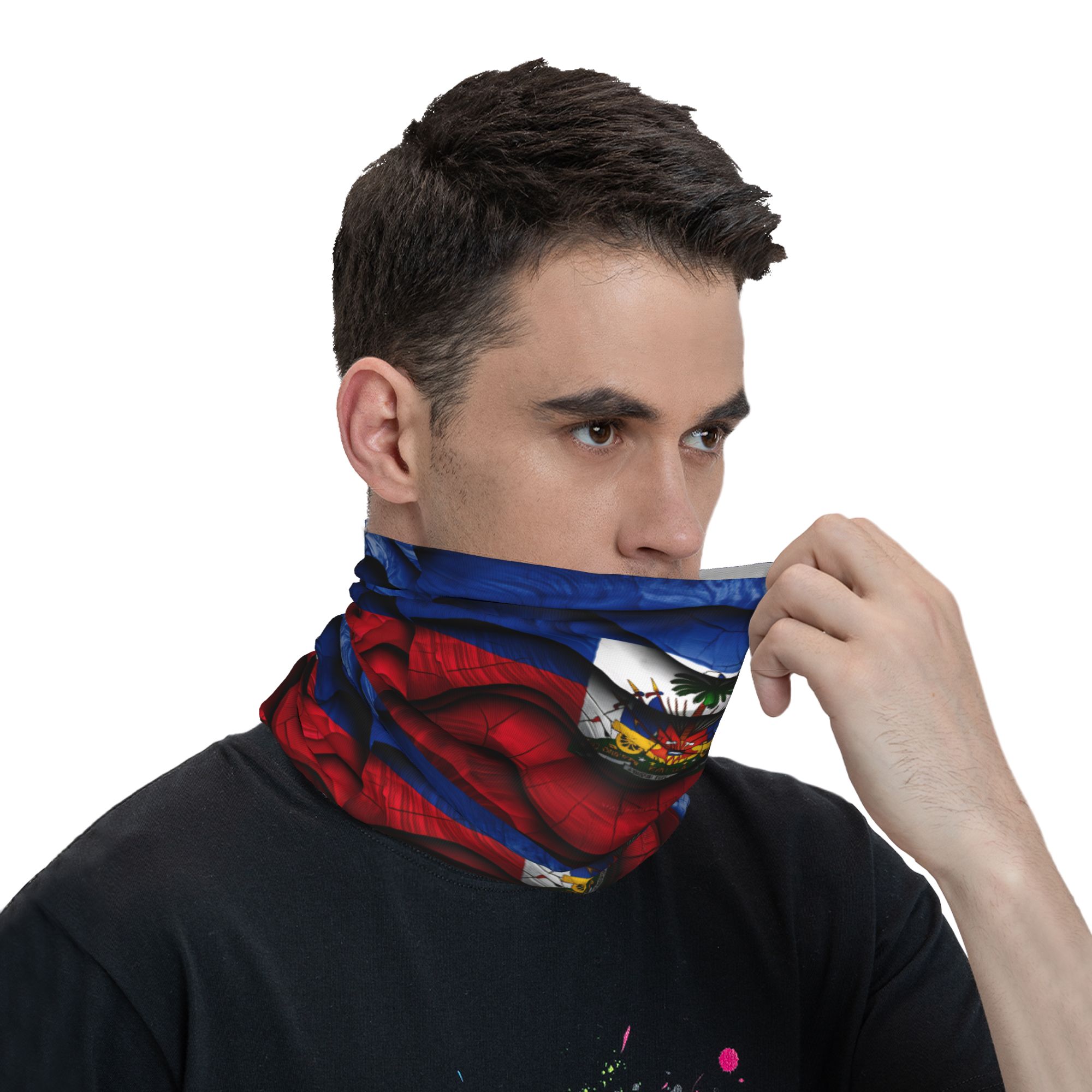 Haiti Flag Balaclava  Hunting  - Hunting Fishing Outdoor avaliação e preço