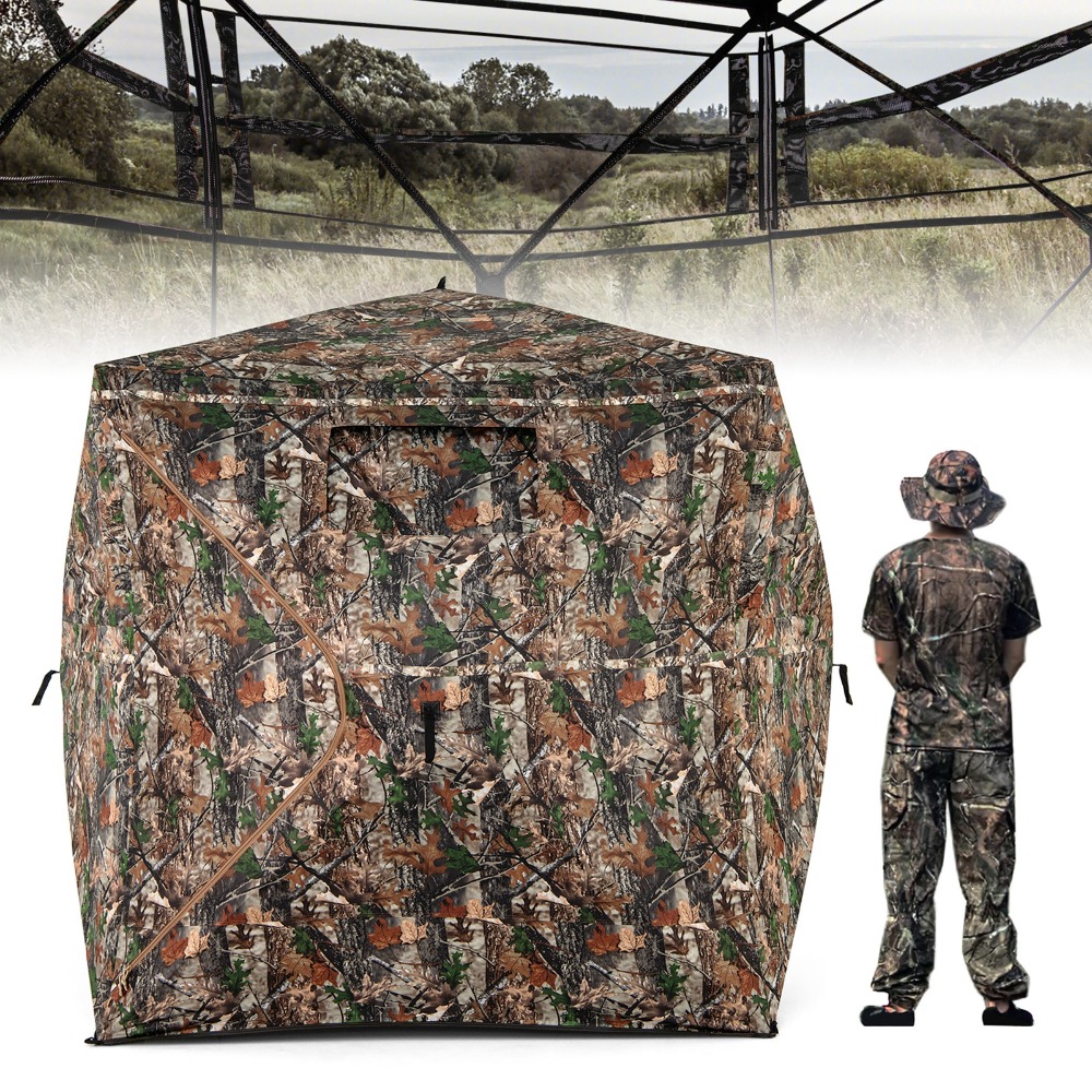 Camouflage Hunting Blind for 3 - Hunting Blind Fabric avaliação e preço