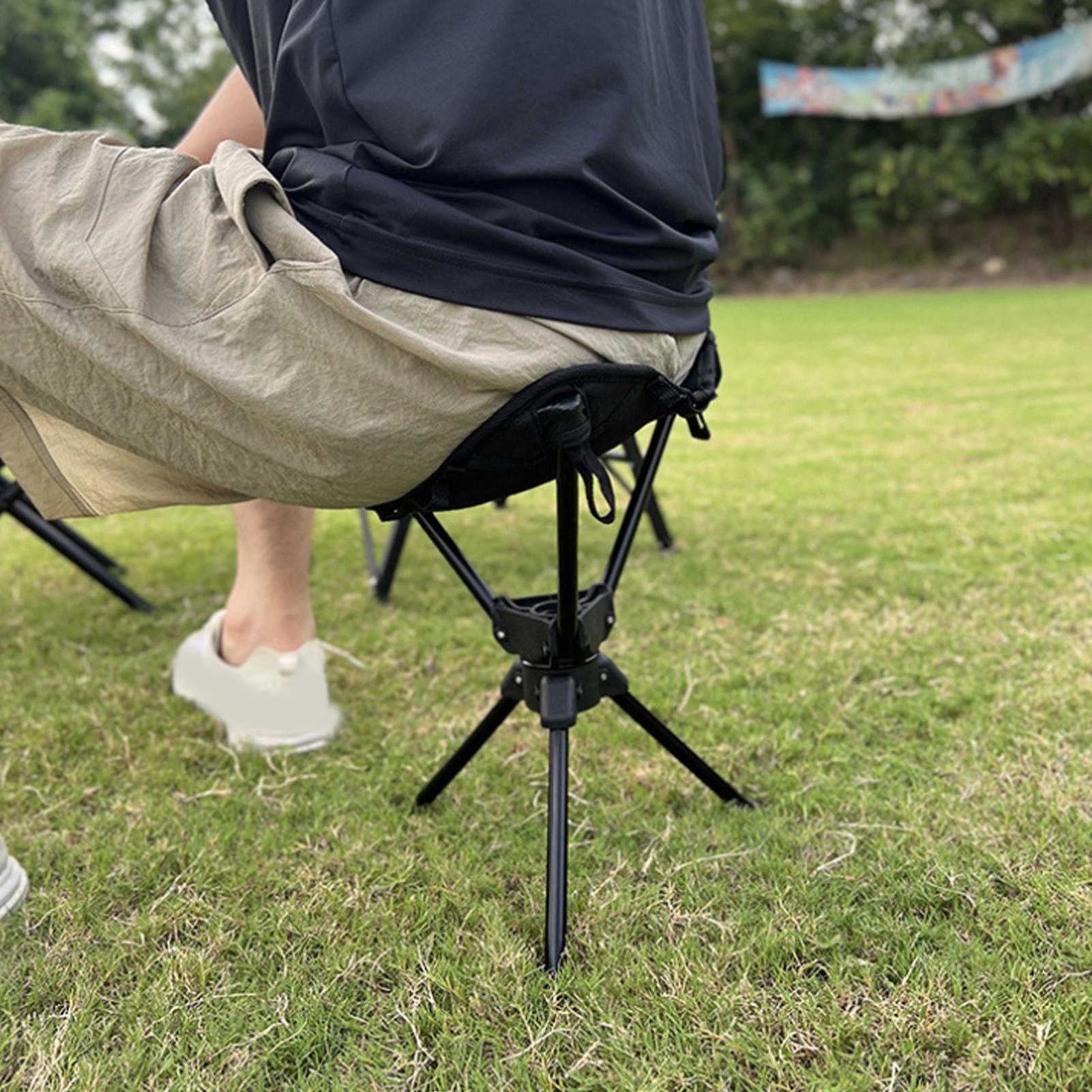 Portable Folding Swivel Campin - Hunting And Fishing Outdoor Chairs avaliação e preço