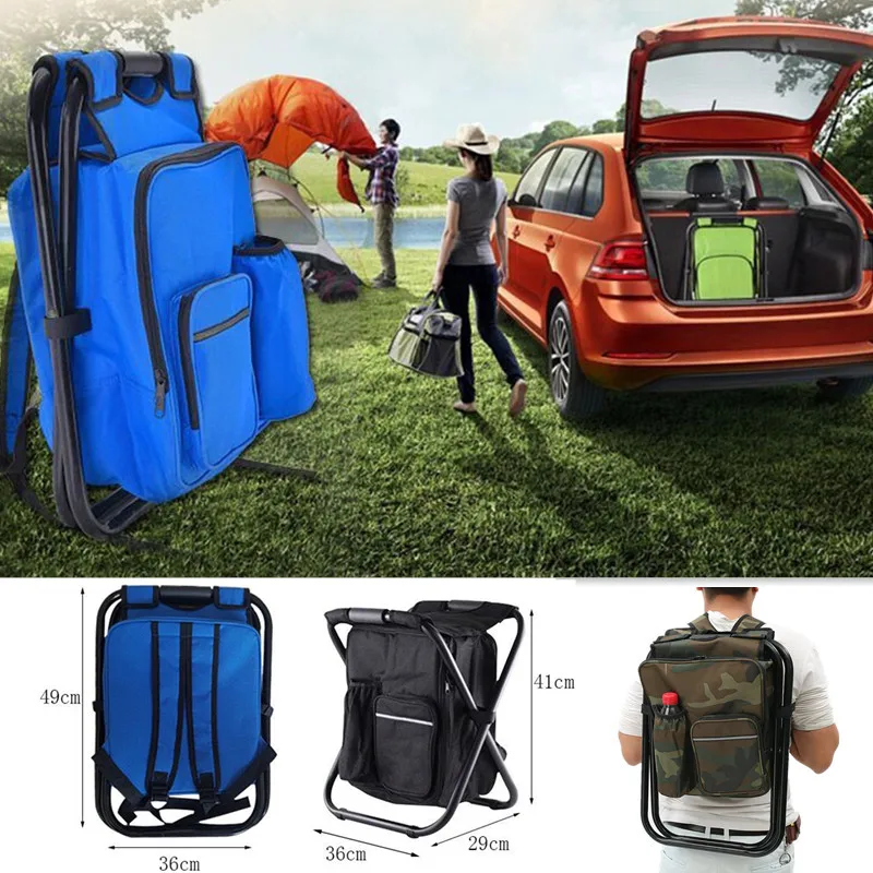 2 in 1 Folding Fishing Chair B - Hunting And Fishing Outdoor Chairs avaliação e preço
