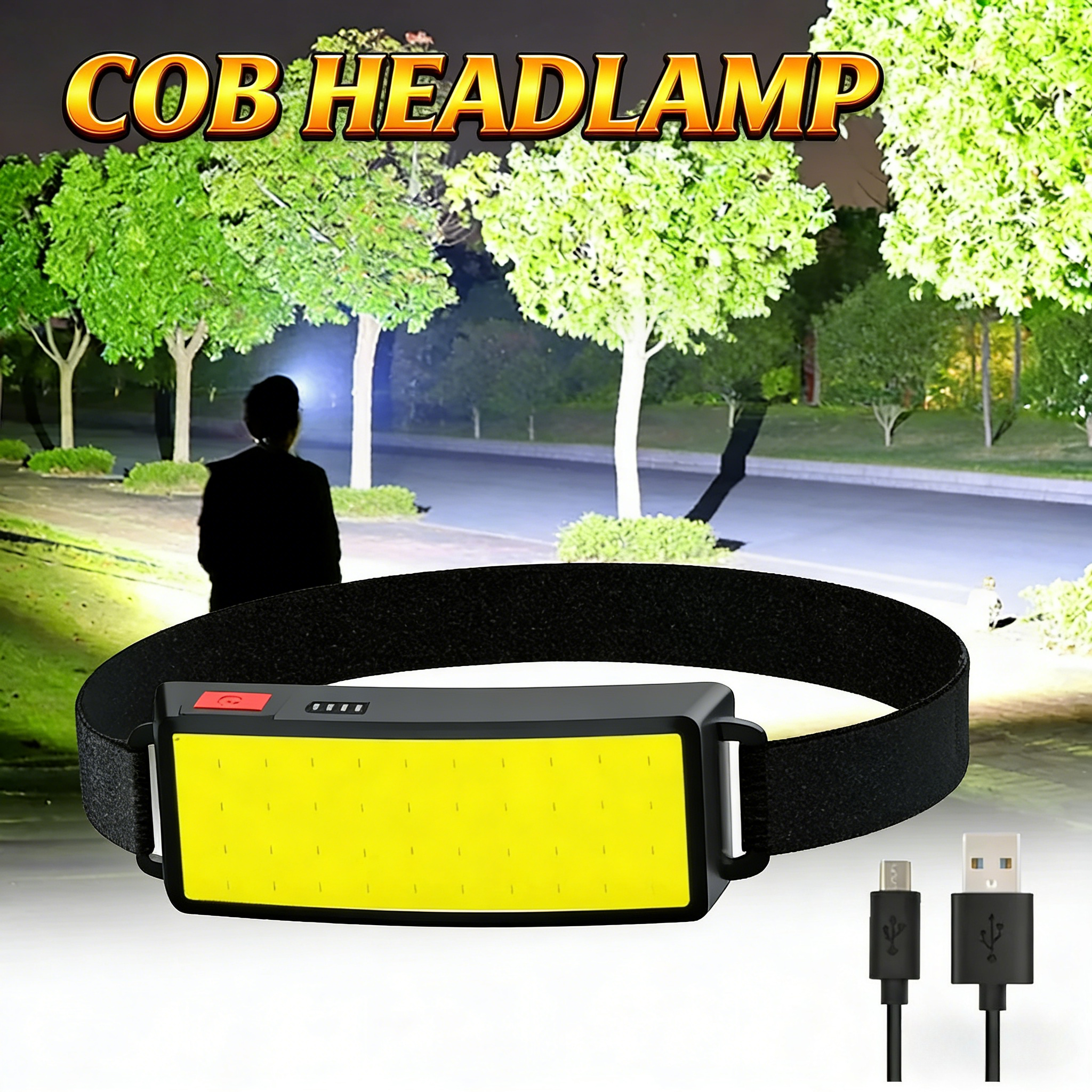 COB Portable LED Headlights Ou - Hunting Fishing Outdoor avaliação e preço