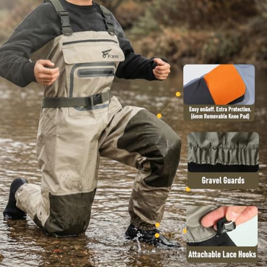 Fishing Chest Waders for Men a - Fishing Waders Breathable avaliação e preço