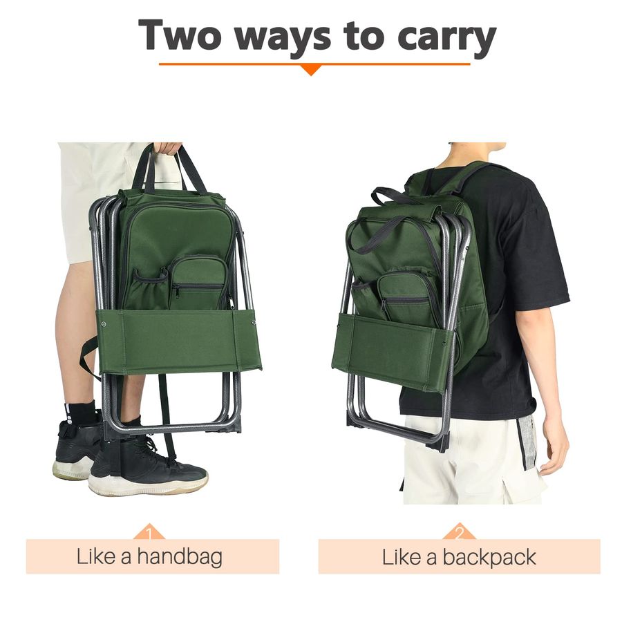 Backpack Cooler Chair Fishing  - Hunting And Fishing Outdoor Chairs avaliação e preço