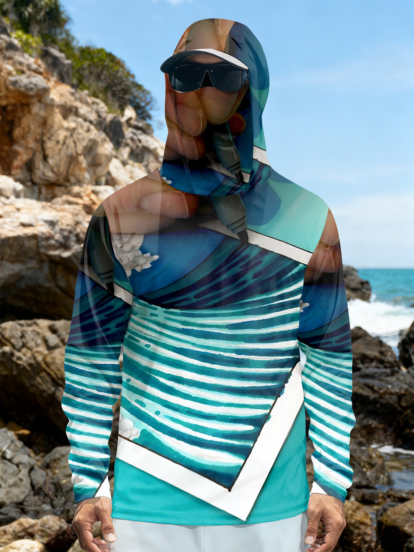 Fishing hooded sweatshirt men' - Hunting Fishing Outdoor avaliação e preço