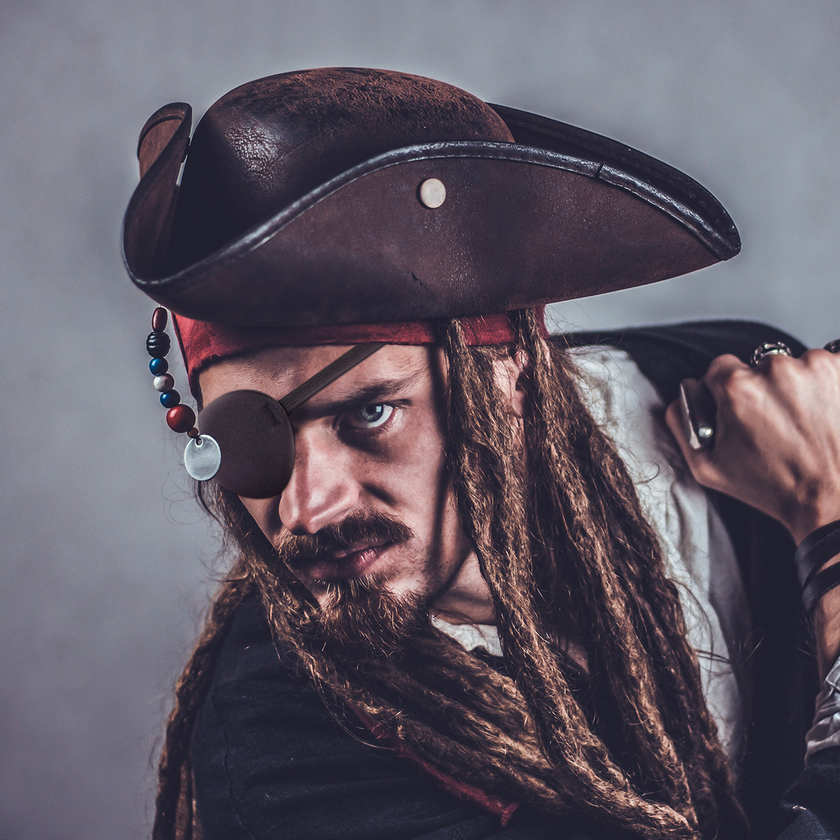 1PC Lazy Pirate Eye Patch Comf - Hunting Blind Fabric avaliação e preço