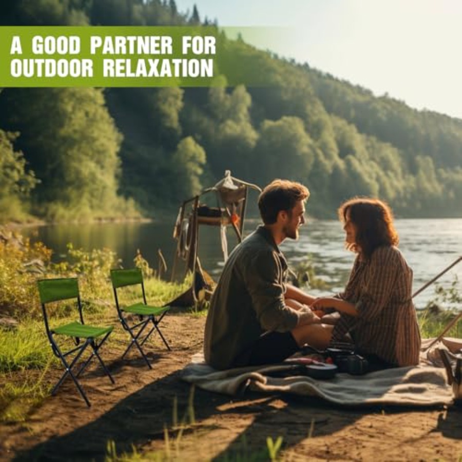 2 Pcs Summer Folding Fishing C - Hunting And Fishing Outdoor Chairs avaliação e preço