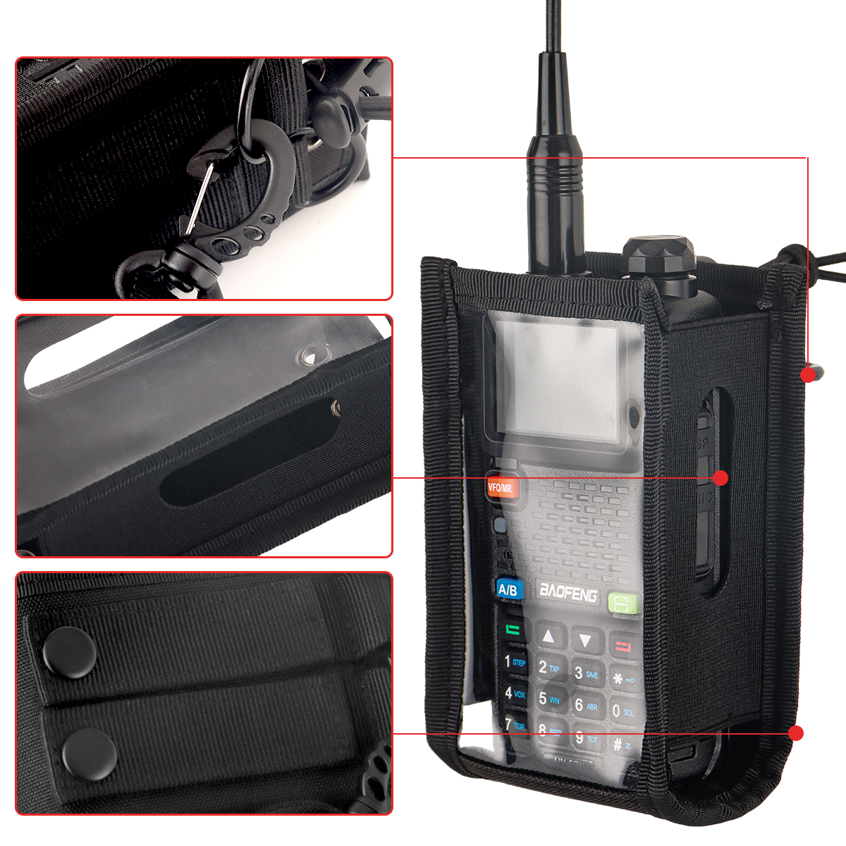 ABBREE Walkie Talkie Carry Bag - Outdoor Hunting Bag avaliação e preço