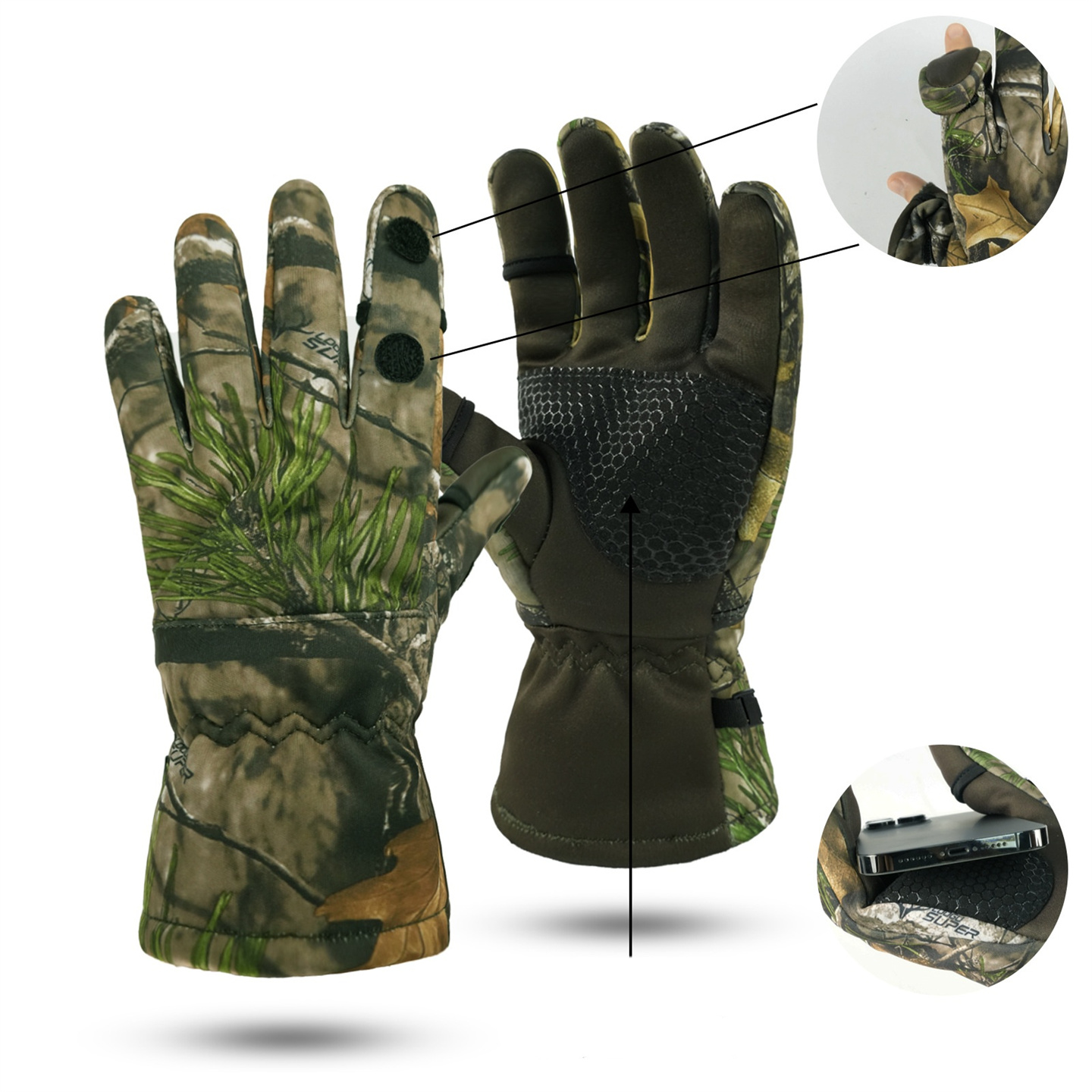 Outdoor Bionic Hunting Camoufl - Outdoor Hunting Gloves avaliação e preço