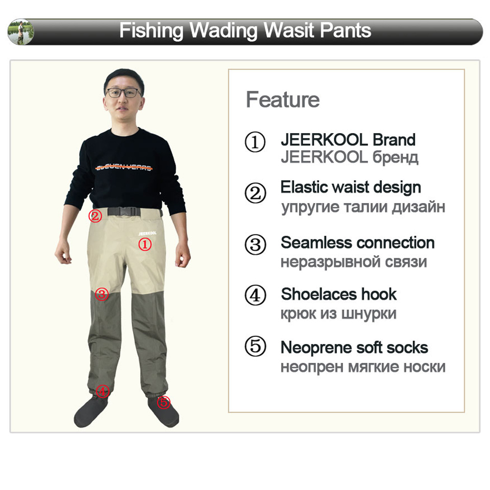 Fly Fishing Waders Fish Wading - Fishing Waders Breathable avaliação e preço