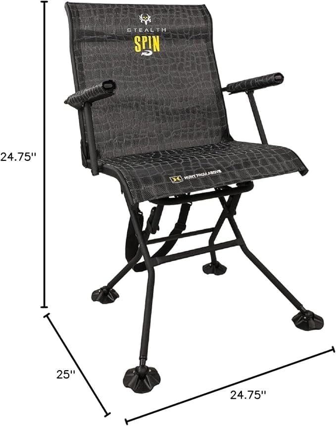 Silent 360° Swivel Chair - Por - Hunting And Fishing Outdoor Chairs avaliação e preço