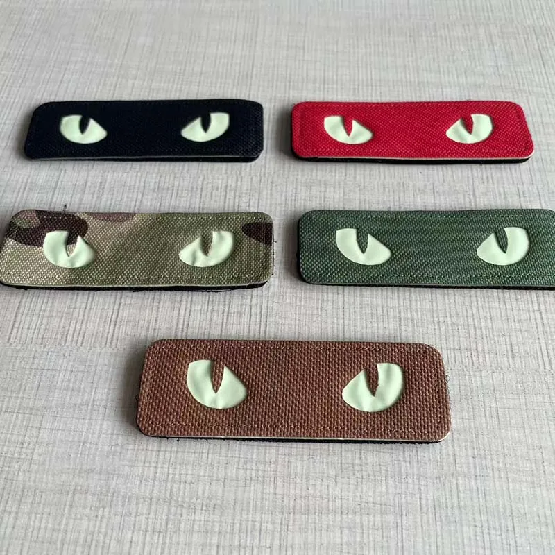 Cat Tiger Eyes,Evil Eye Badge  - Hunting Blind Fabric avaliação e preço