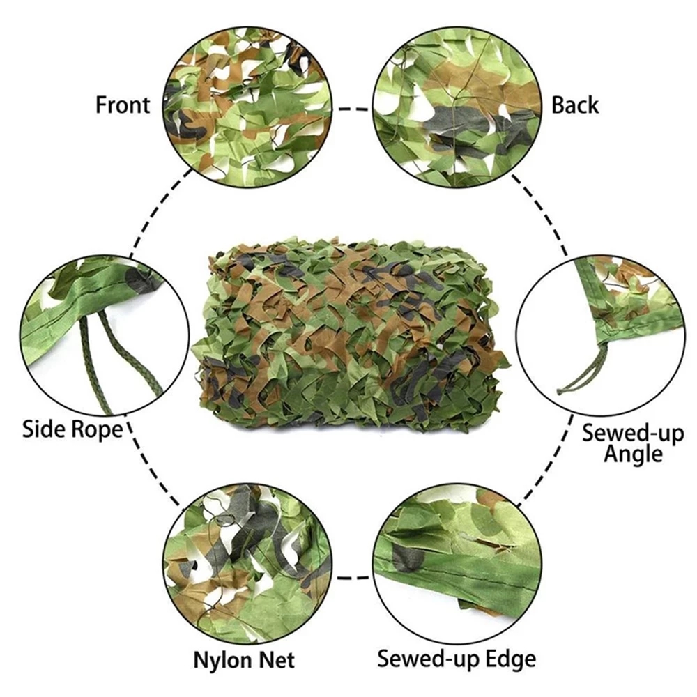 Camouflage hunting net double  - Hunting Blind Fabric avaliação e preço