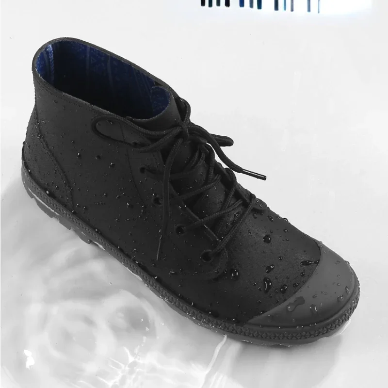Winter Men Rain Boots Lace-up  - Fishing Waders Breathable avaliação e preço