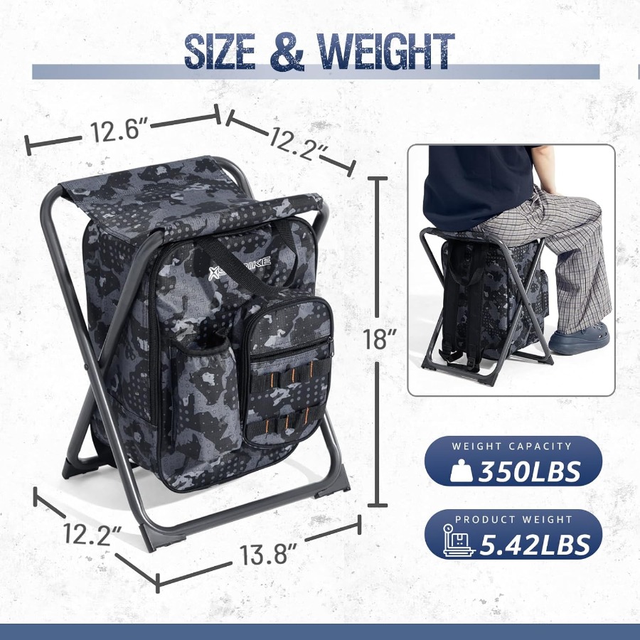 Portable Fishing Chair with Ad - Hunting And Fishing Outdoor Chairs avaliação e preço