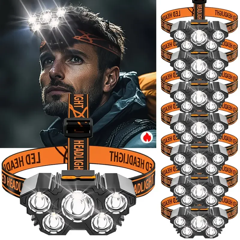 Portable 5LED Outdoor Headlamp - Hunting Fishing Outdoor avaliação e preço