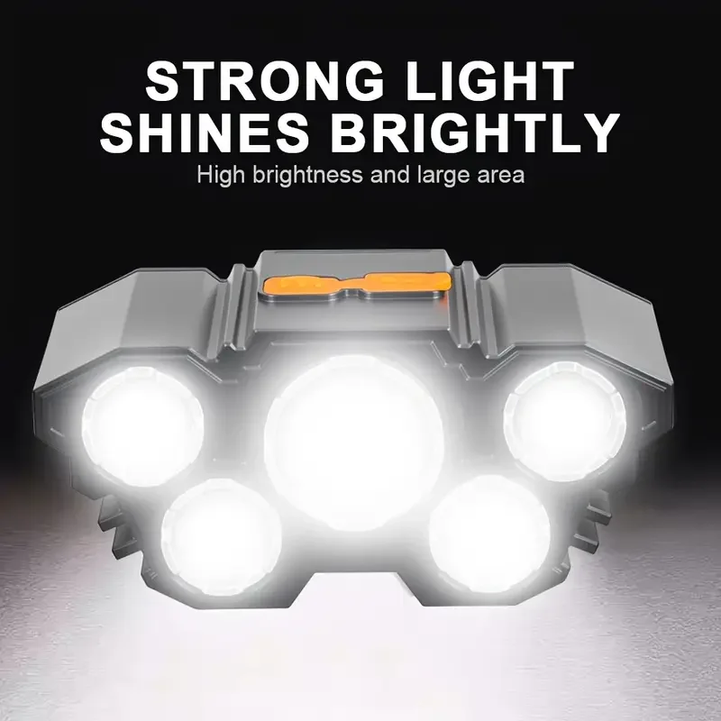 Portable 5LED Outdoor Headlamp - Hunting Fishing Outdoor avaliação e preço