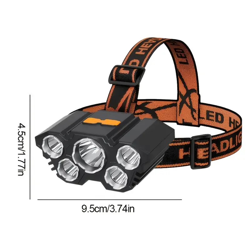 Portable 5LED Outdoor Headlamp - Hunting Fishing Outdoor avaliação e preço